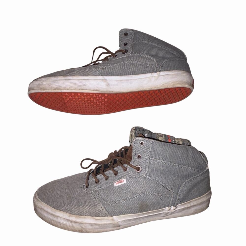 Vans OTW Bedford Native American Mens 13 Gray Mid Top Skate Shoes VN-0KWA5TE
